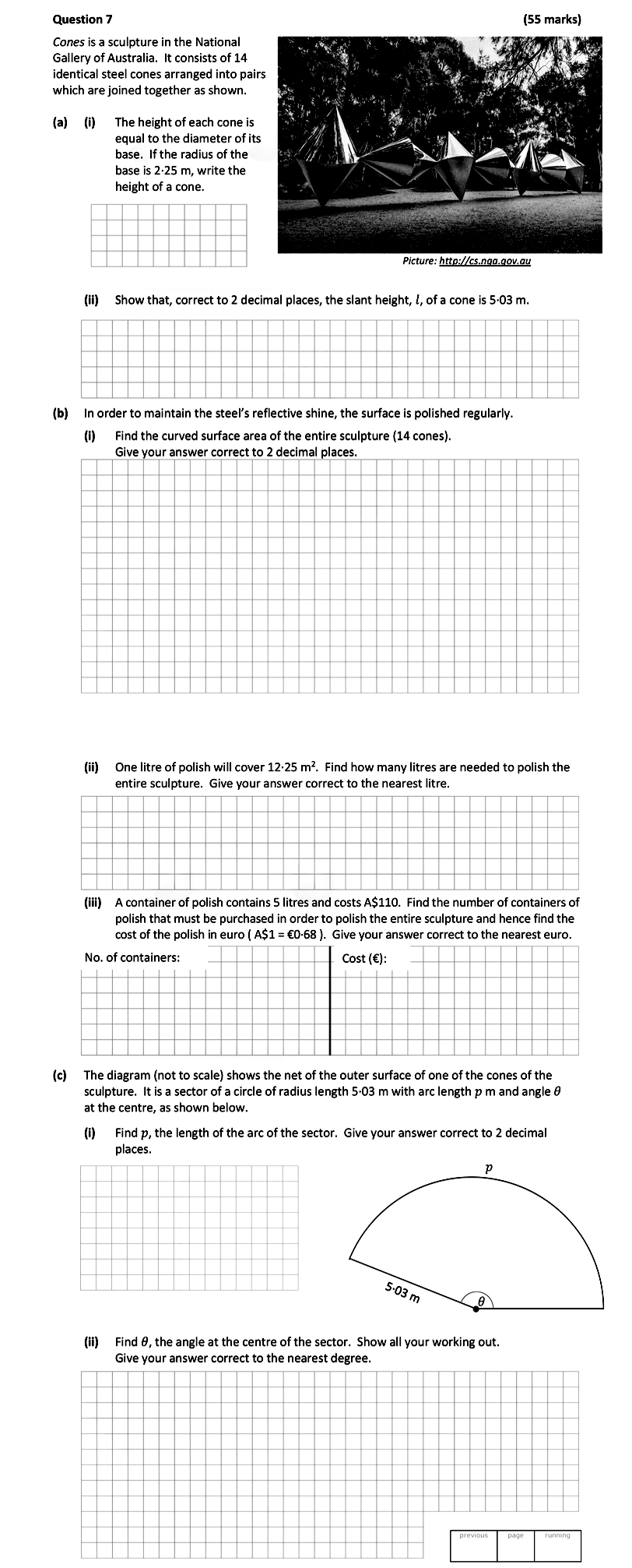 Cones-is-a-sculpture-in-the-National-Gallery-of-Australia-Leaving Cert Mathematics-Question 7-2017.png