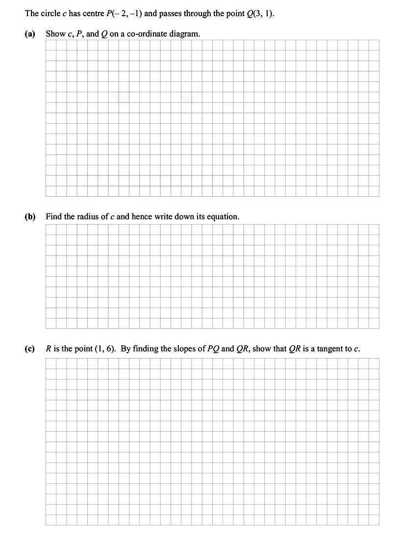 The-circle-c-has-centre-P(-2,-–1)-and-passes-through-the-point-Q(3,-1)-Leaving Cert Mathematics-Question 1-2010.png