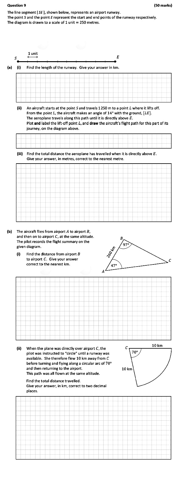 The-line-segment-$[SE]$,-shown-below,-represents-an-airport-runway-Leaving Cert Mathematics-Question 9-2021.png