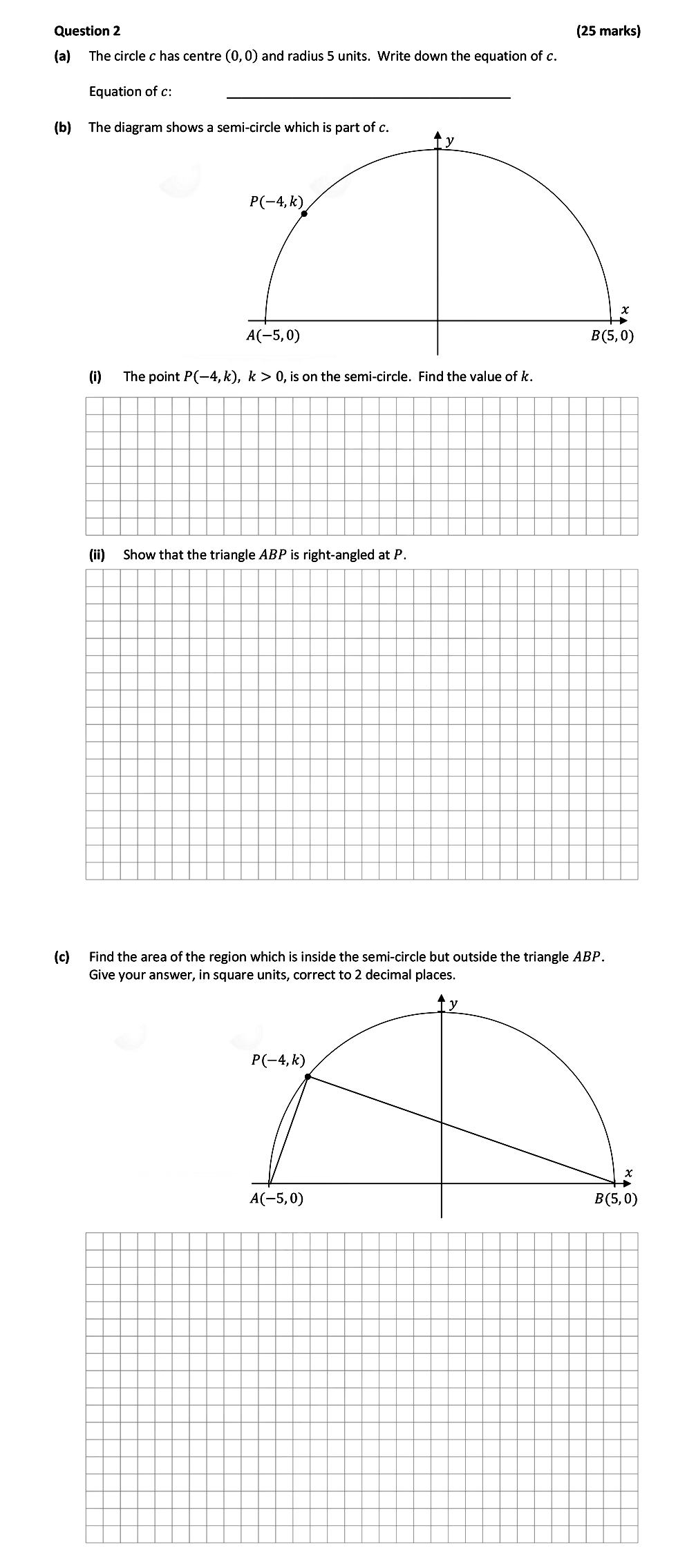 The-circle-c-has-centre-(0,-0)-and-radius-5-units-Leaving Cert Mathematics-Question 2-2017.png