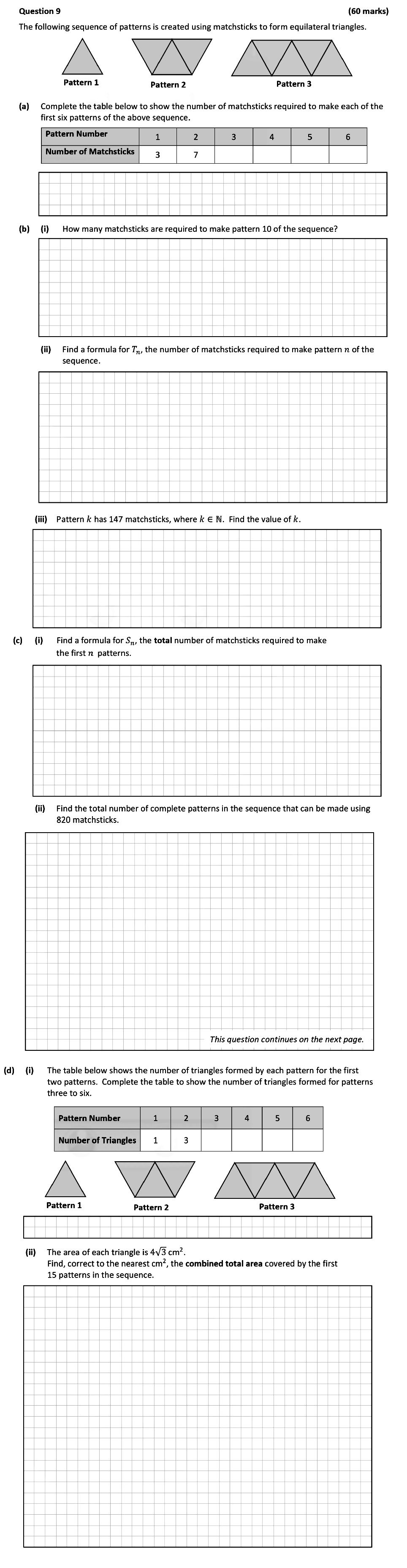 The-following-sequence-of-patterns-is-created-using-matchsticks-to-form-equilateral-triangles-Leaving Cert Mathematics-Question 9-2020.png