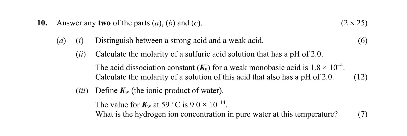 10.-Answer-any-two-of-the-parts-(a),-(b)-and-(c)-Leaving Cert Chemistry-Question 10-2016.png