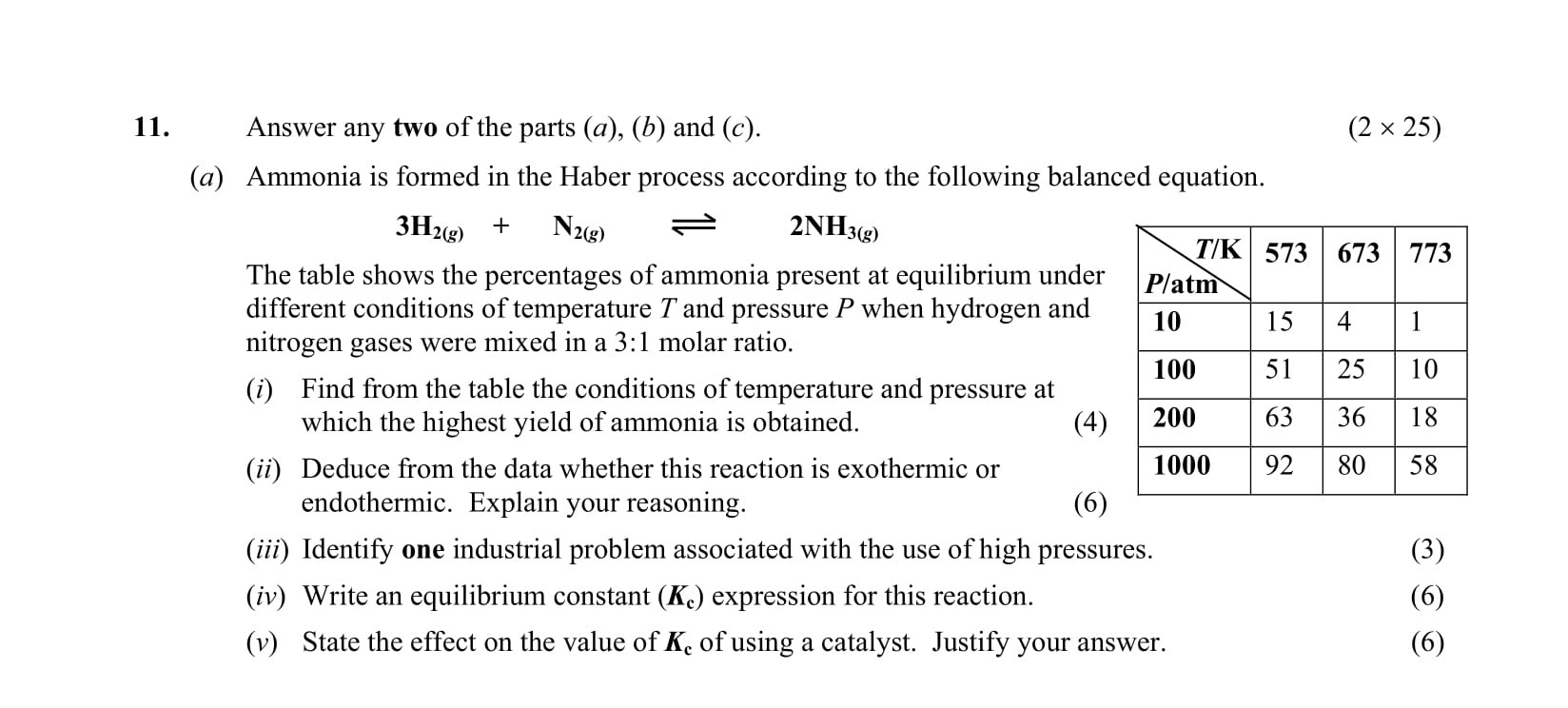 Ammonia-is-formed-in-the-Haber-process-according-to-the-following-balanced-equation-Leaving Cert Chemistry-Question 11(a)-2009.png