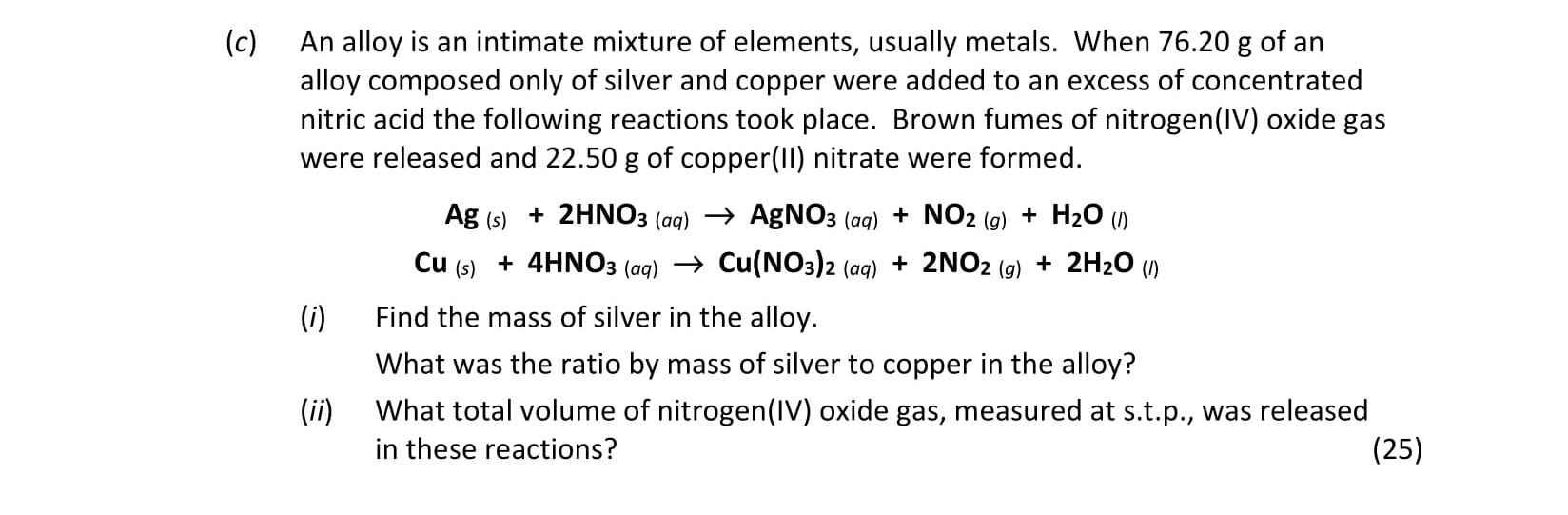 An-alloy-is-an-intimate-mixture-of-elements,-usually-metals-Leaving Cert Chemistry-Question c-2021.png