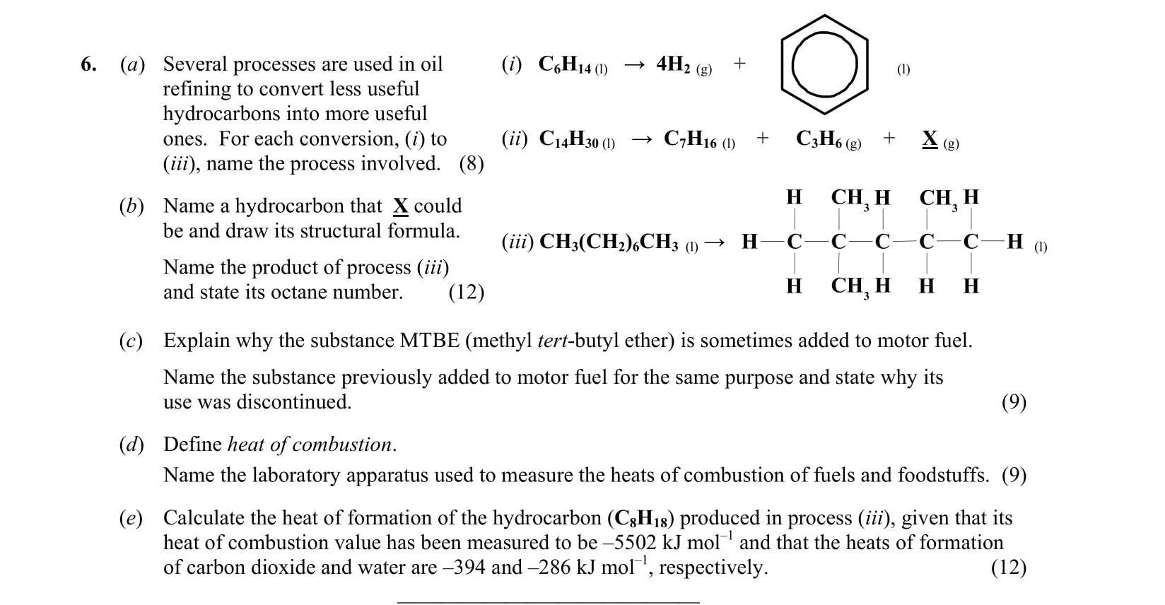 6.-(a)-Several-processes-are-used-in-oil-refining-to-convert-less-useful-hydrocarbons-into-more-useful-ones-Leaving Cert Chemistry-Question 6-2012.png