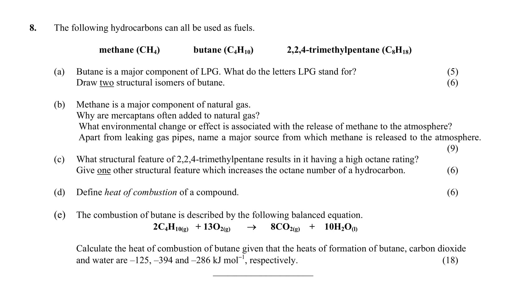 The-following-hydrocarbons-can-all-be-used-as-fuels-Leaving Cert Chemistry-Question 8-2002.png