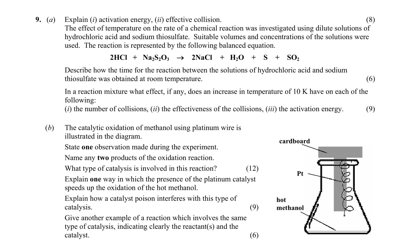 9.-(a)-Explain-(i)-activation-energy,-(ii)-effective-collision-Leaving Cert Chemistry-Question 9-2009.png