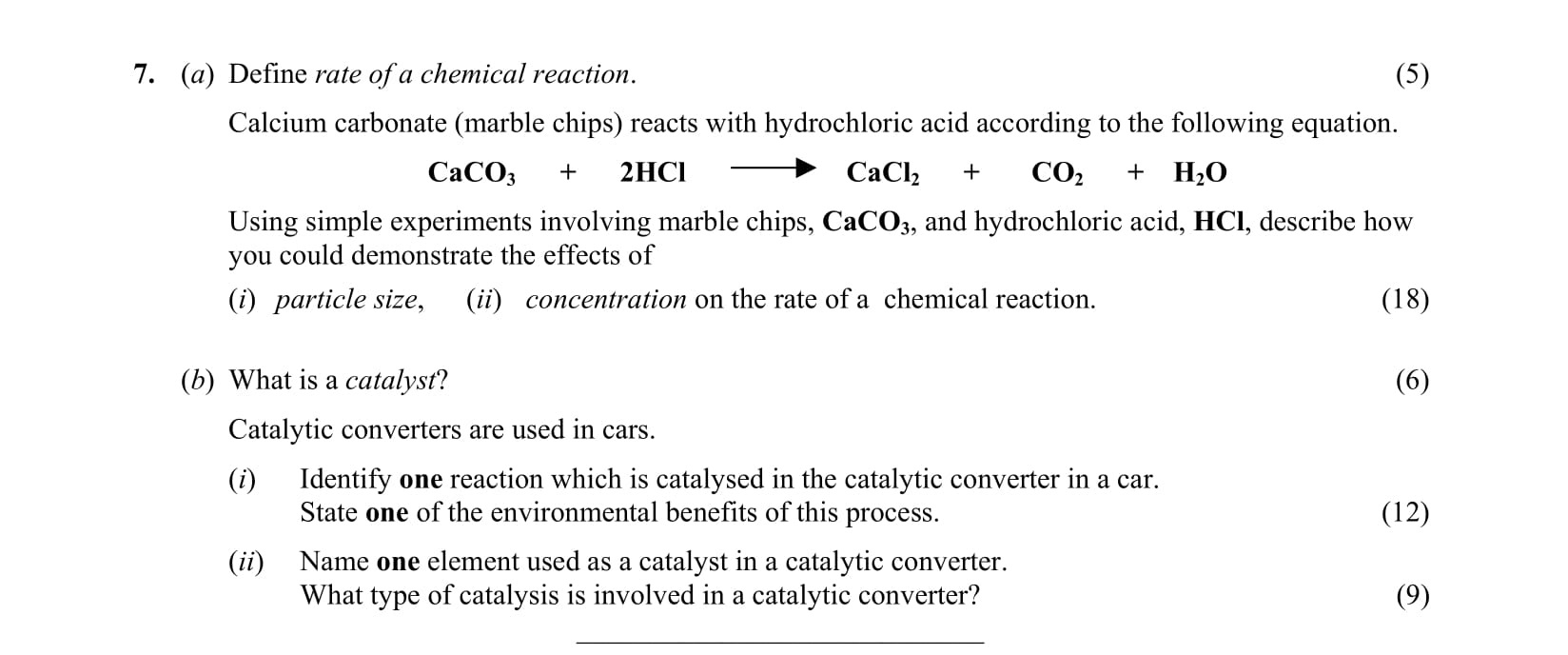 Define-rate-of-a-chemical-reaction-Leaving Cert Chemistry-Question 7-2003.png