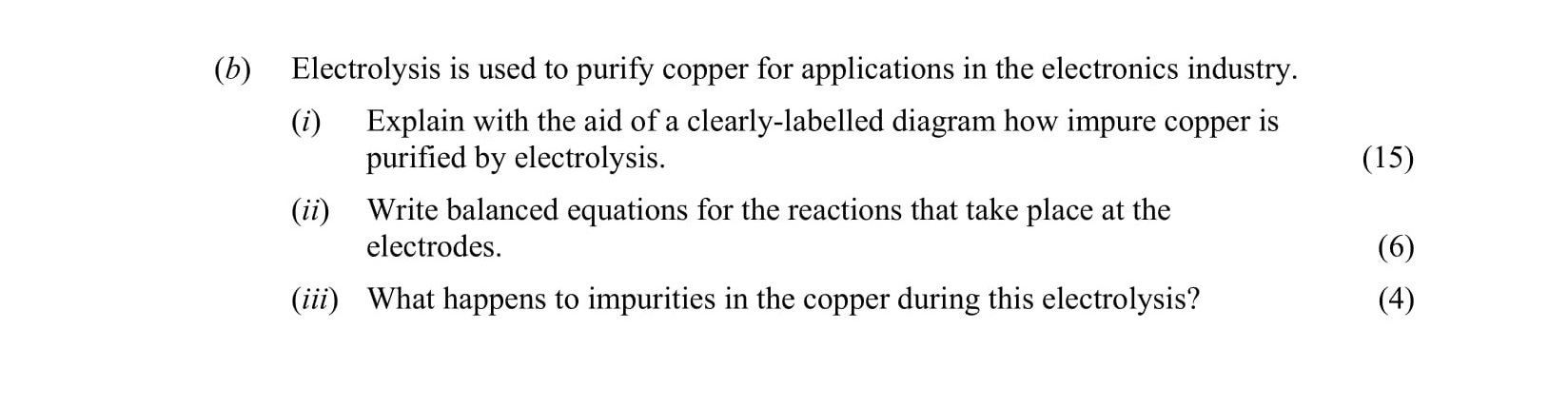 Electrolysis-is-used-to-purify-copper-for-applications-in-the-electronics-industry-Leaving Cert Chemistry-Question (b)-2015.png
