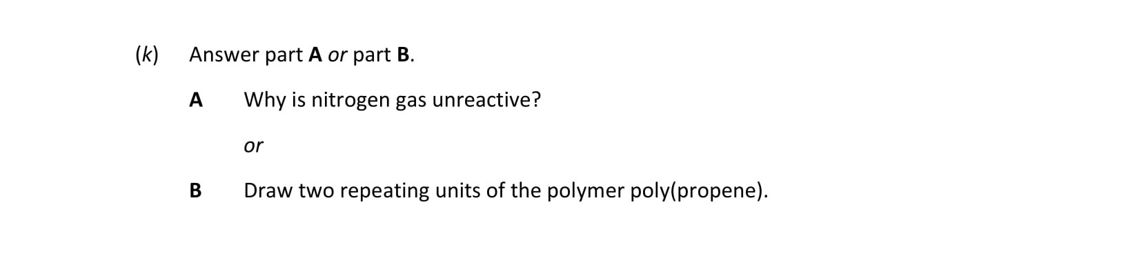 Answer-part-A-or-part-B-Leaving Cert Chemistry-Question (k)-2019.png