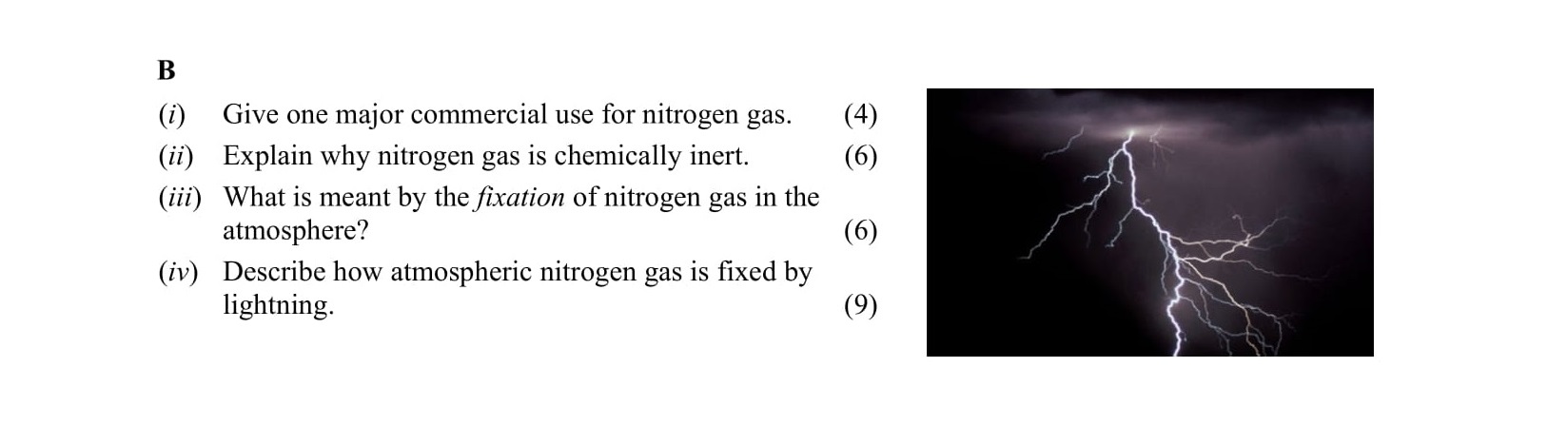 Give-one-major-commercial-use-for-nitrogen-gas-Leaving Cert Chemistry-Question B-2012.png