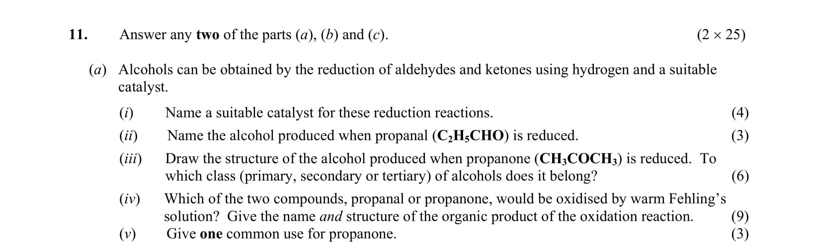 Answer-any-two-of-the-parts-(a),-(b)-and-(c)-Leaving Cert Chemistry-Question 11-2008.png
