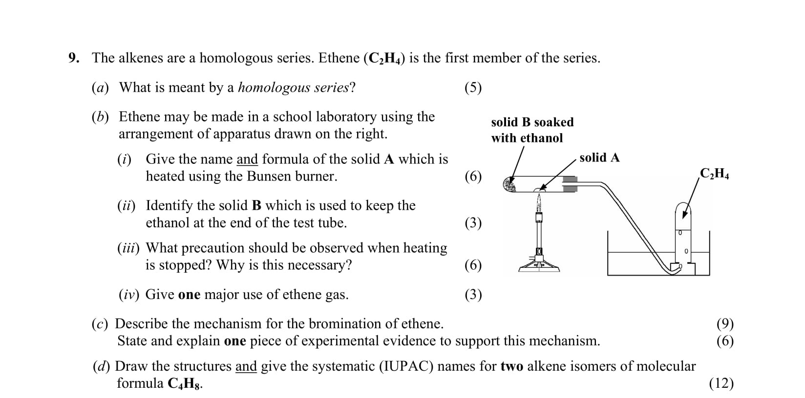 9.-The-alkenes-are-a-homologous-series-Leaving Cert Chemistry-Question 9-2006.png