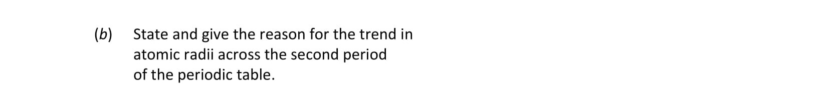 State-and-give-the-reason-for-the-trend-in-atomic-radii-across-the-second-period-of-the-periodic-table.-Leaving Cert Chemistry-Question (b)-2018.png