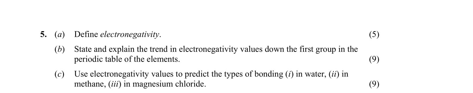 5.-(a)-Define-electronegativity-Leaving Cert Chemistry-Question 5-2008.png