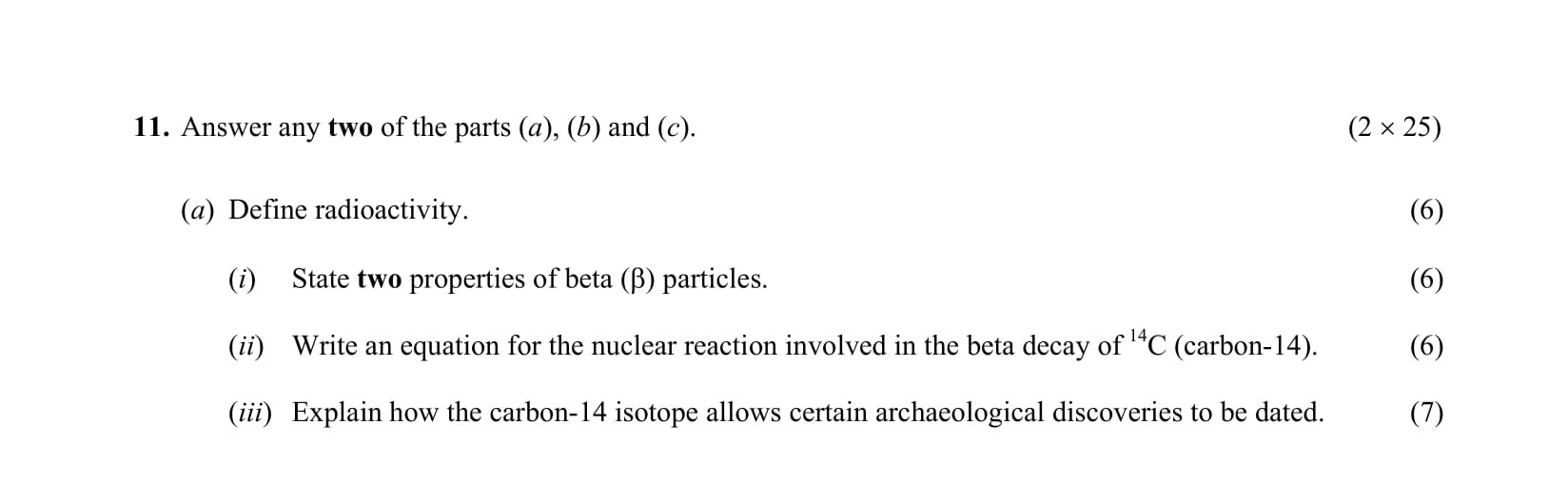 Define-radioactivity-Leaving Cert Chemistry-Question 11-2004.png