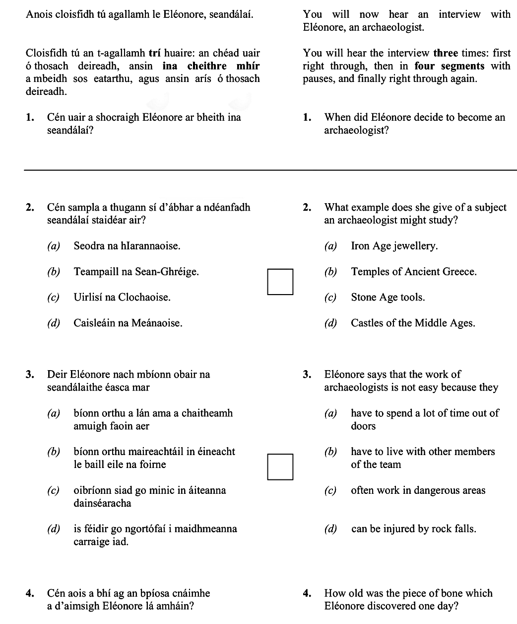 You-will-now-hear-an-interview-with-Eléonore,-an-archaeologist-Leaving Cert French-Question 2-2010.png