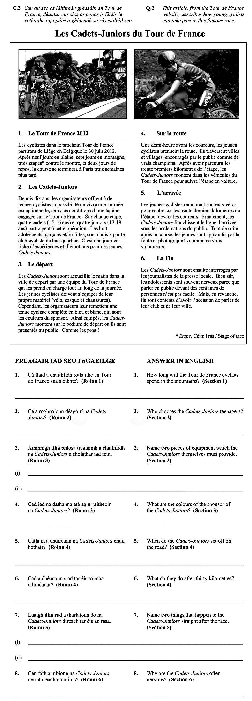 This-article,-from-the-Tour-de-France-website,-describes-how-young-cyclists-can-take-part-in-this-famous-race-Leaving Cert French-Question Q2-2012.png