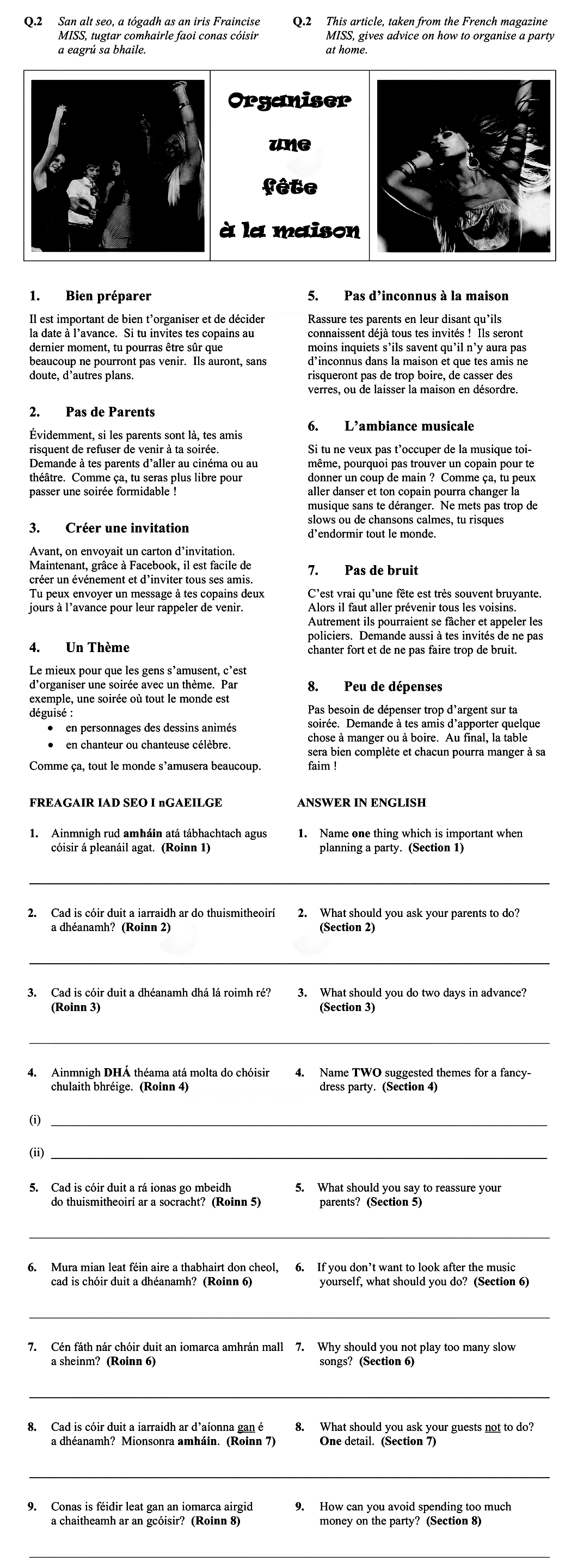 San-alt-seó,-a-thagann-as-an-iris-Francaise-MISS,-tugtar-comhoibriú-le-conas-cóisir-a-eagrú-sa-bhaile-Leaving Cert French-Question Q.2-2011.png
