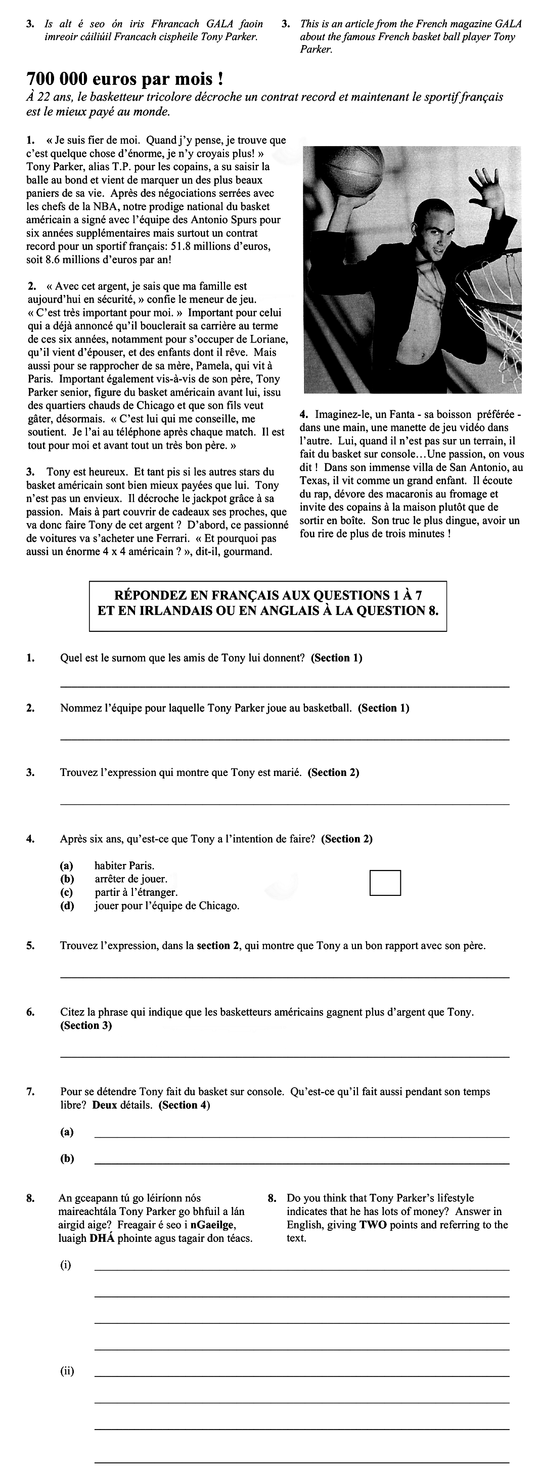 3.-Est-il-vrai-ce-qu'on-lit-dans-l'article-GALA-façon-inversé-à-l'édition-française-chipele-de-Tony-Parker-Leaving Cert French-Question 3-2006.png