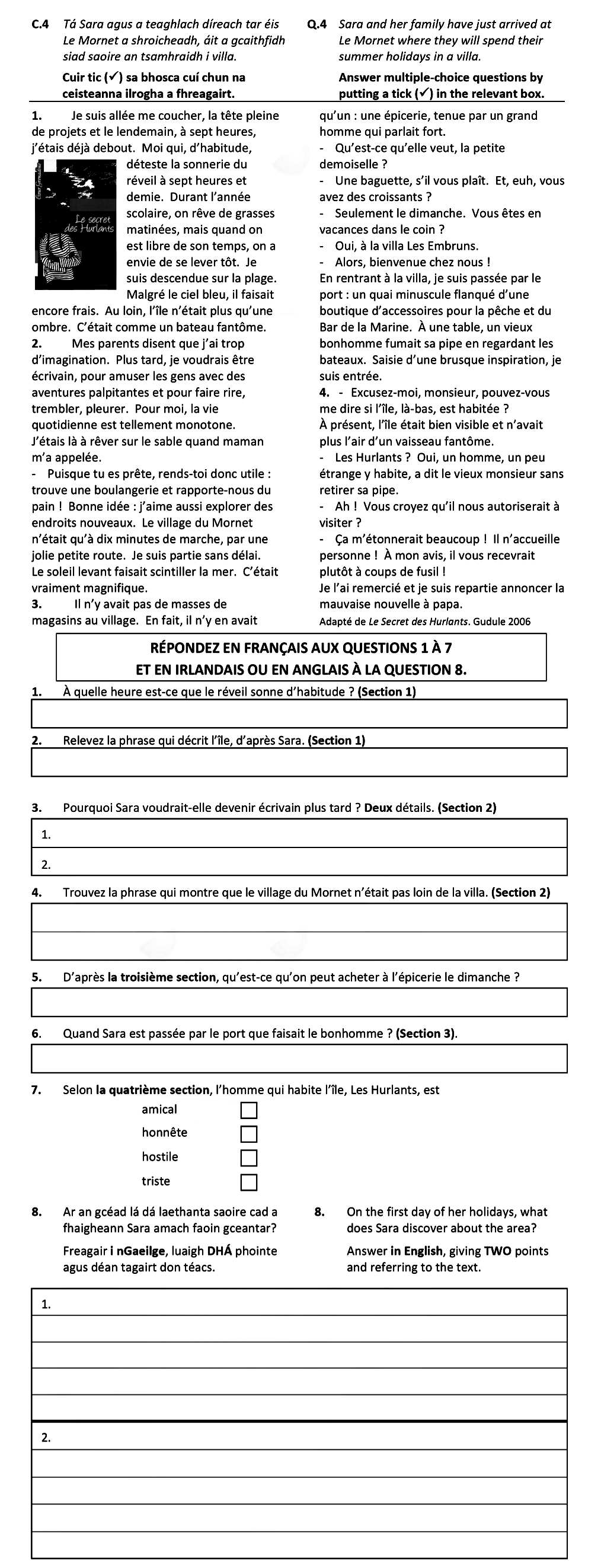 Sara-and-her-family-have-just-arrived-at-Le-Mornet-where-they-will-spend-their-summer-holidays-in-a-villa-Leaving Cert French-Question Q.4-2021.png