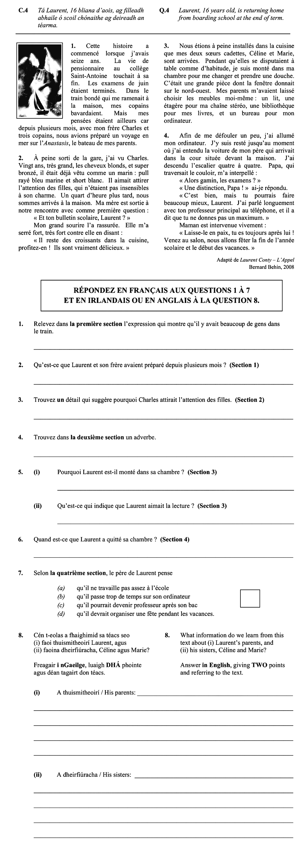 Qu'est-ce-que-Laurent-et-son-frère-avaient-préparé-depuis-plusieurs-mois-?--(Section-1)---Trouve-un-détail-qui-suggère-pourquoi-Charles-attirait-l'attention-des-filles-Leaving Cert French-Question 4-2014.png