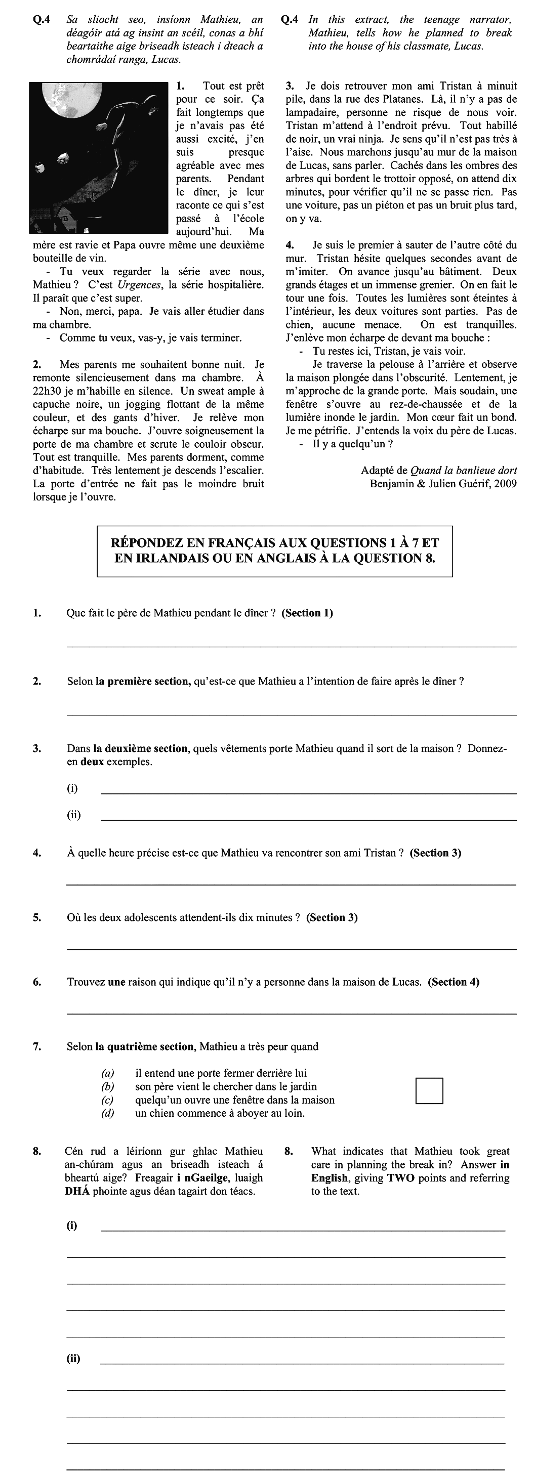 Dans-cet-extrait,-le-narrateur-adolescent,-Mathieu,-explique-comment-il-prévoit-de-pénétrer-dans-la-maison-de-son-camarade-de-classe,-Lucas-Leaving Cert French-Question 4-2010.png