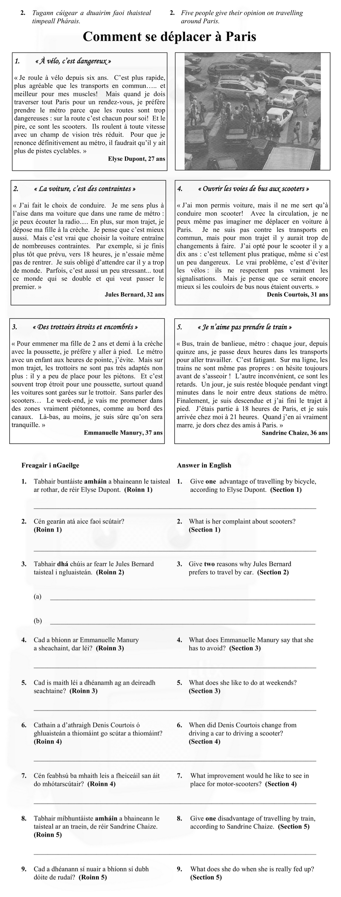 Comment-se-déplacer-à-Paris--1-Leaving Cert French-Question 2-2007.png