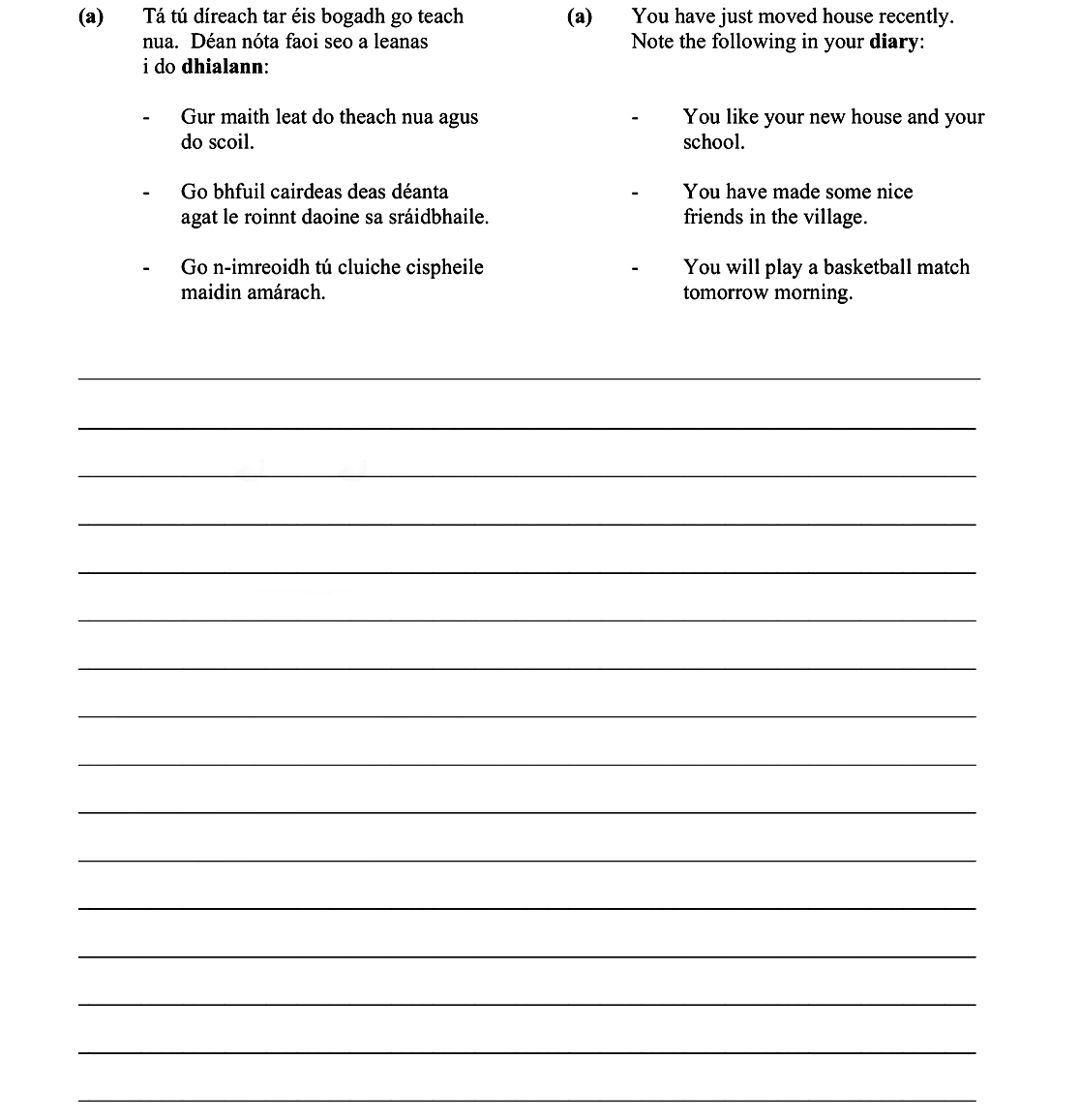 You-have-just-moved-house-recently-Leaving Cert French-Question a-2014.png