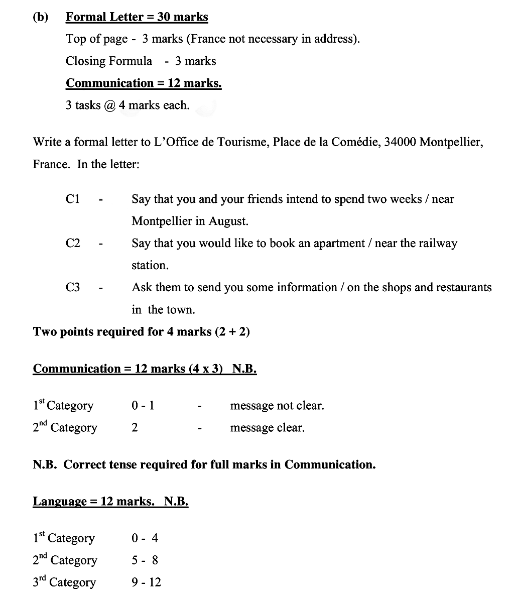 Write-a-formal-letter-to-L’Office-de-Tourisme,-Place-de-la-Comédie,-34000-Montpellier,-France-Leaving Cert French-Question b-2008.png