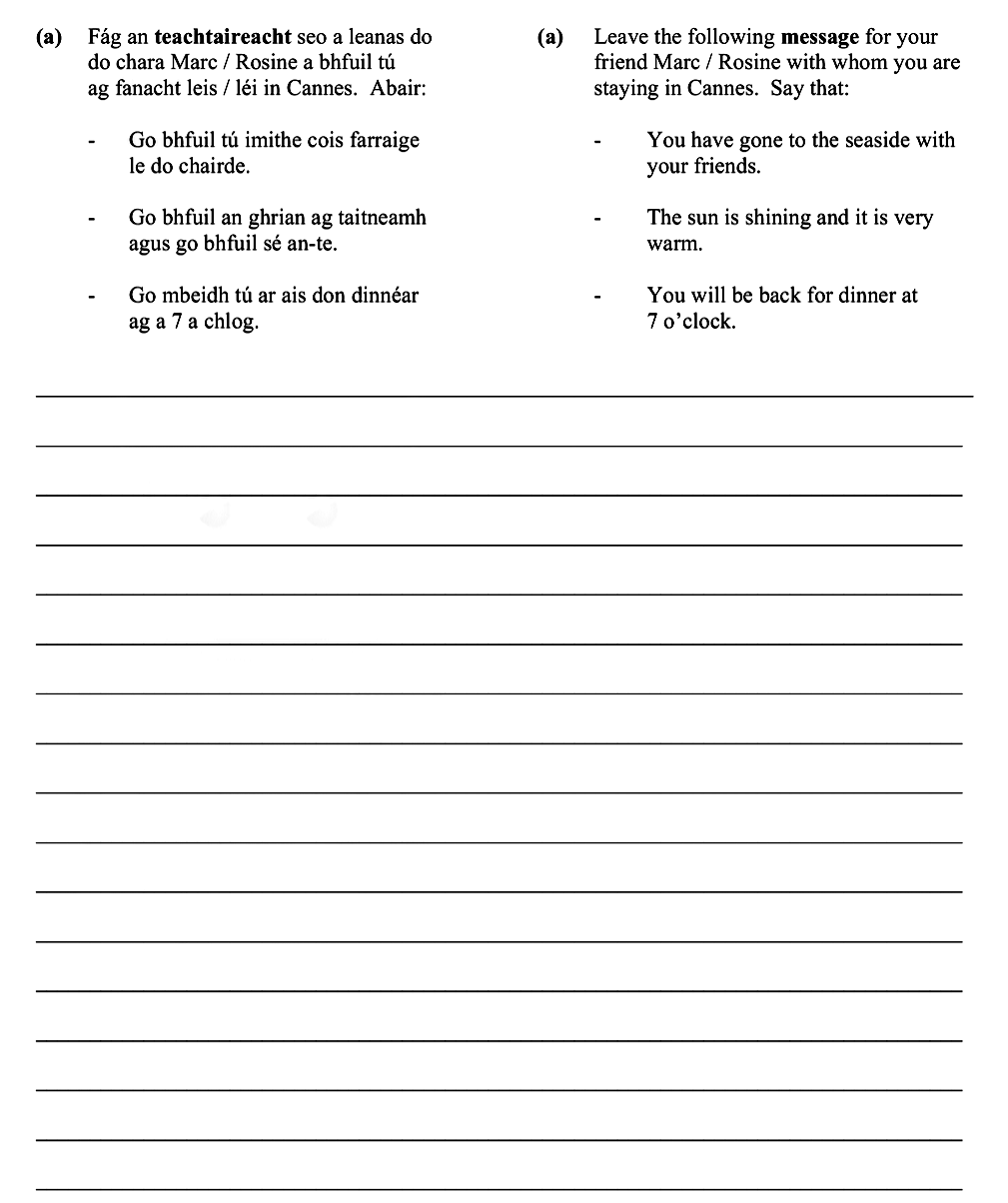 Leave-the-following-message-for-your-friend-Marc-/-Rosine-with-whom-you-are-staying-in-Cannes-Leaving Cert French-Question a-2013.png