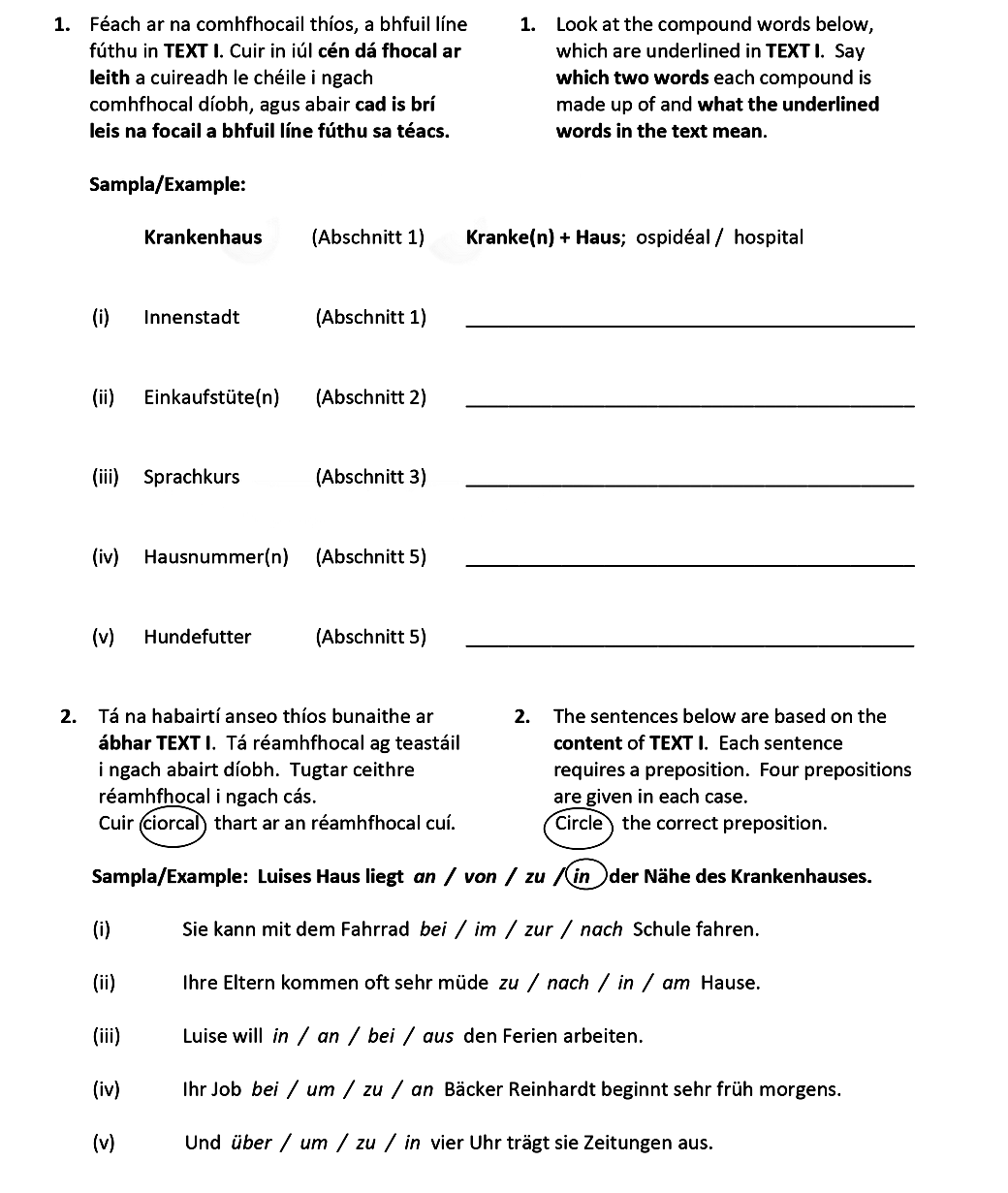 1.-Look-at-the-compound-words-below,-which-are-underlined-in-TEXT-1-Leaving Cert German-Question 1-2020.png