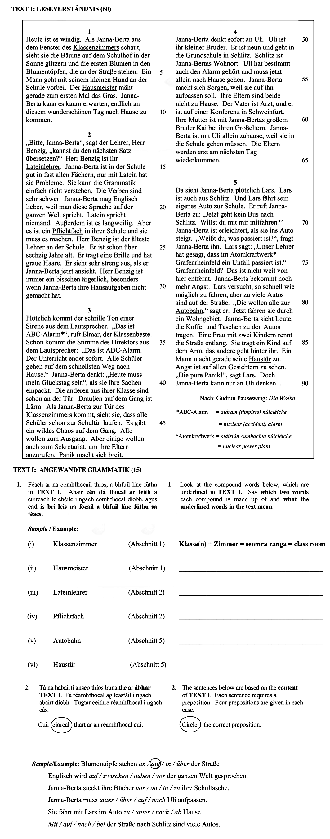 Féach-ar-na-comhfhreagráin-thíos-bunaithe-ar-ábhar-TEXT-I-Leaving Cert German-Question 1-2012.png