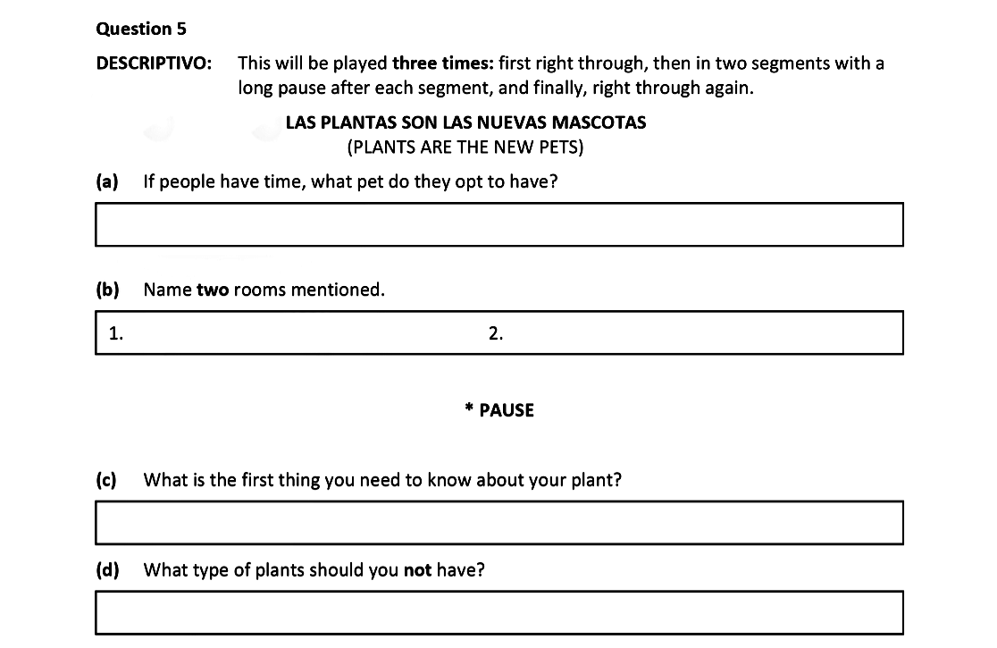 DESCRIPTIVO:--This-will-be-played-three-times:-first-right-through,-then-in-two-segments-with-a-long-pause-after-each-segment,-and-finally,-right-through-again-Leaving Cert Spanish-Question 5-2021.png