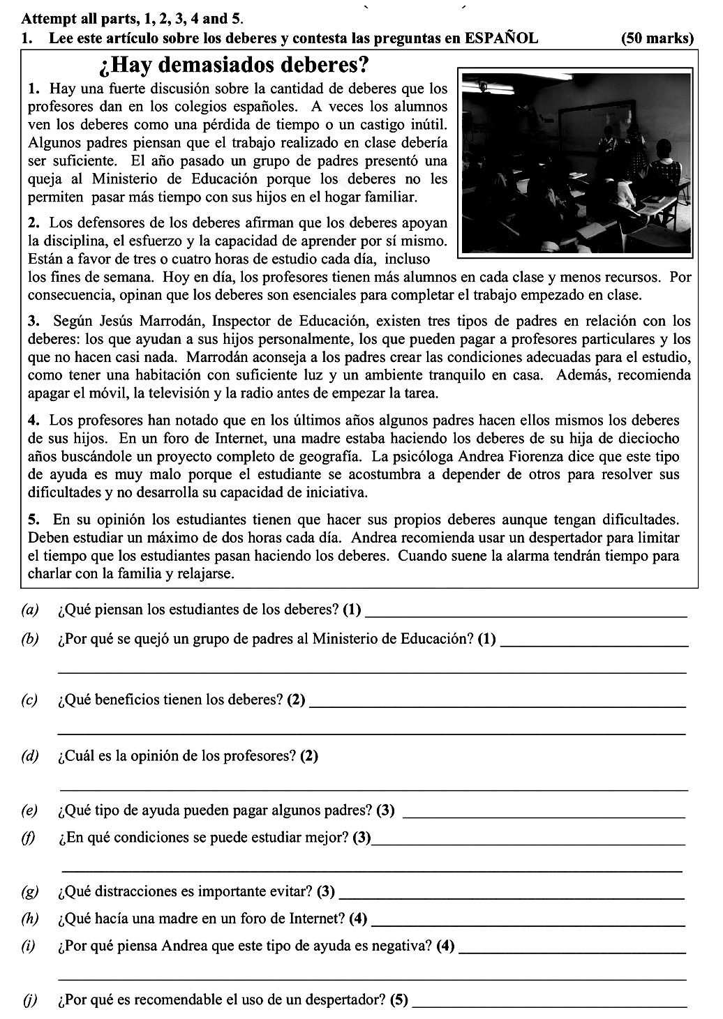 ¿Hay-demasiado-deberes?--1-Leaving Cert Spanish-Question 1-2015.png