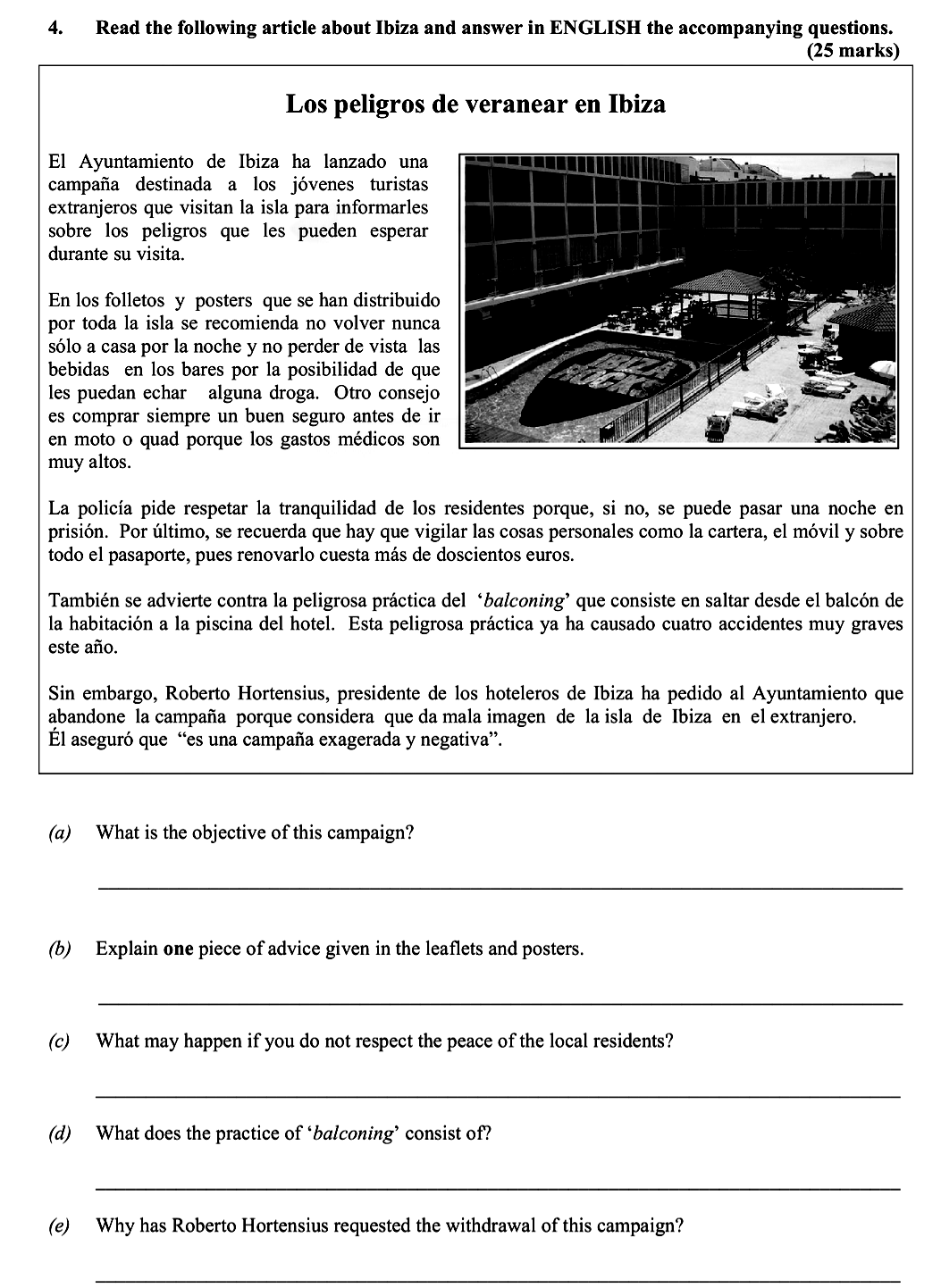 Read-the-following-article-about-Ibiza-and-answer-in-ENGLISH-the-accompanying-questions-Leaving Cert Spanish-Question 4-2015.png