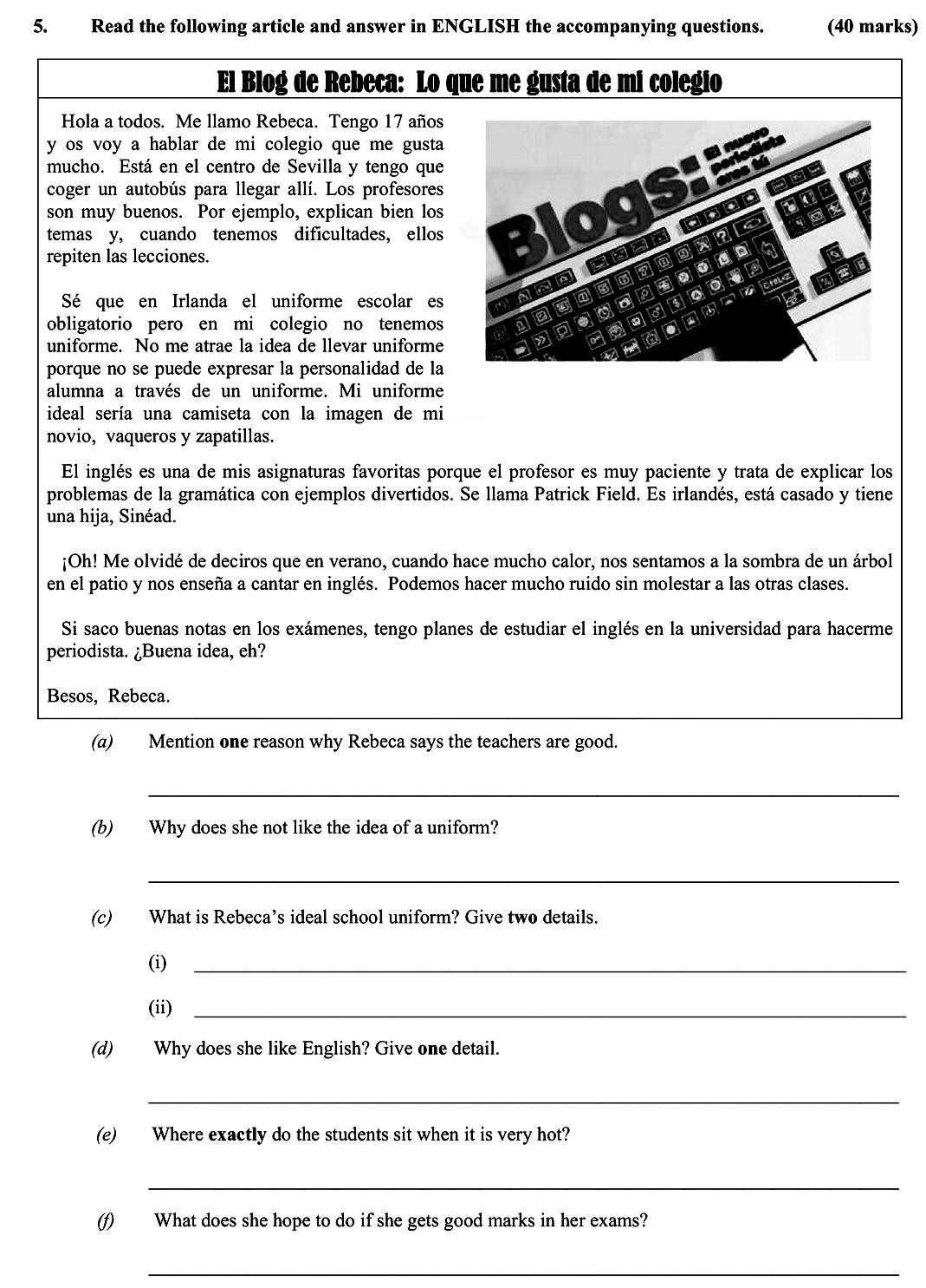 Read-the-following-article-and-answer-in-ENGLISH-the-accompanying-questions-Leaving Cert Spanish-Question 5-2011.png