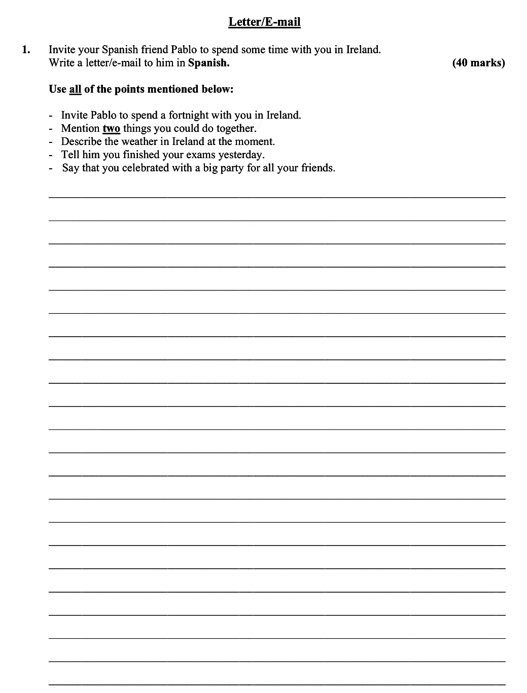 Invite-your-Spanish-friend-Pablo-to-spend-some-time-with-you-in-Ireland-Leaving Cert Spanish-Question 1-2008.png