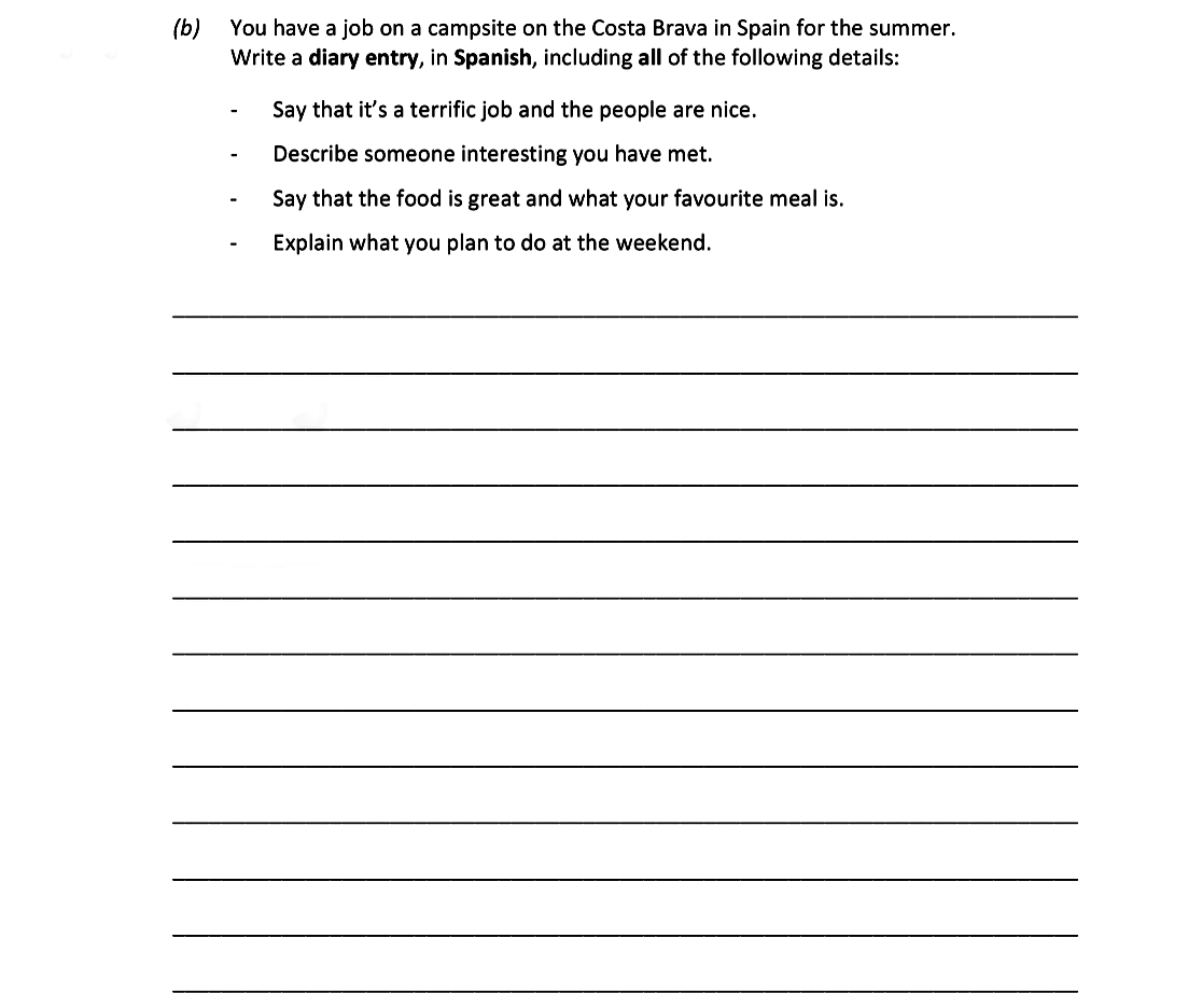 You-have-a-job-on-a-campsite-on-the-Costa-Brava-in-Spain-for-the-summer-Leaving Cert Spanish-Question b-2018.png