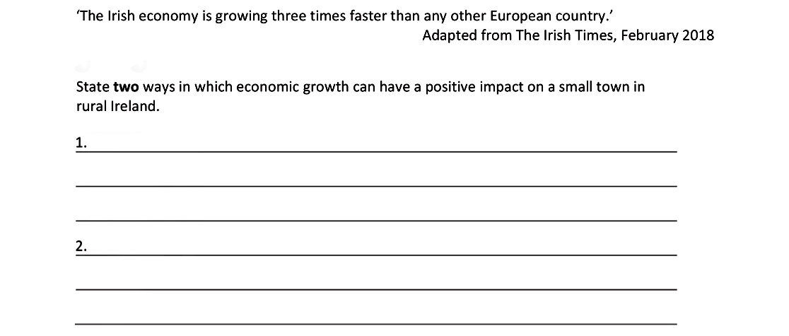 'The-Irish-economy-is-growing-three-times-faster-than-any-other-European-country.'-Adapted-from-The-Irish-Times,-February-2018-Junior Cycle Business Studies-Question 10-2019.png