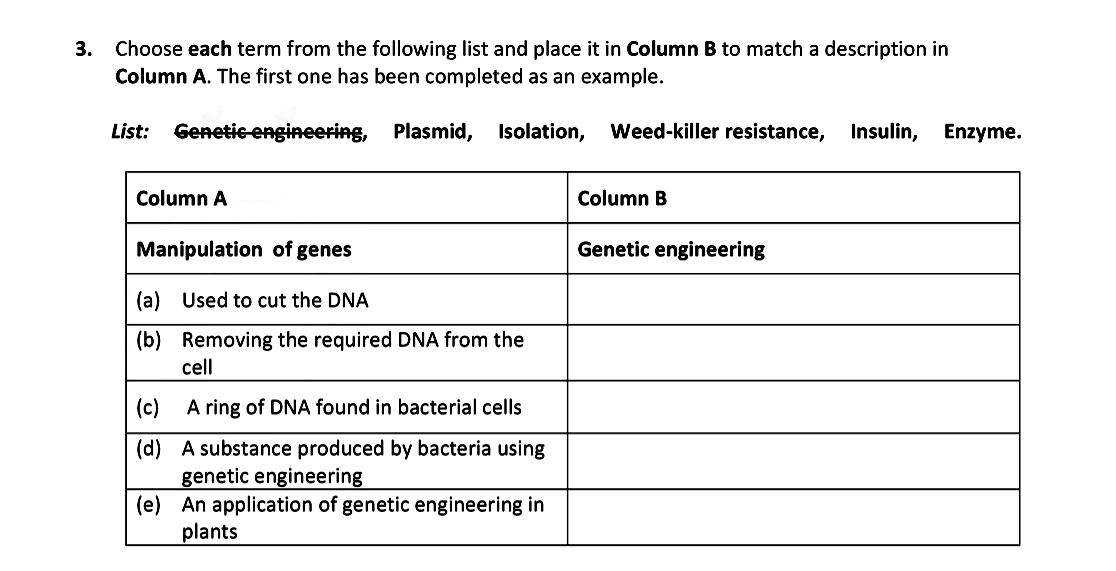 Choose-each-term-from-the-following-list-and-place-it-in-Column-B-to-match-a-description-in-Column-A-Leaving Cert Biology-Question 3-2017.png