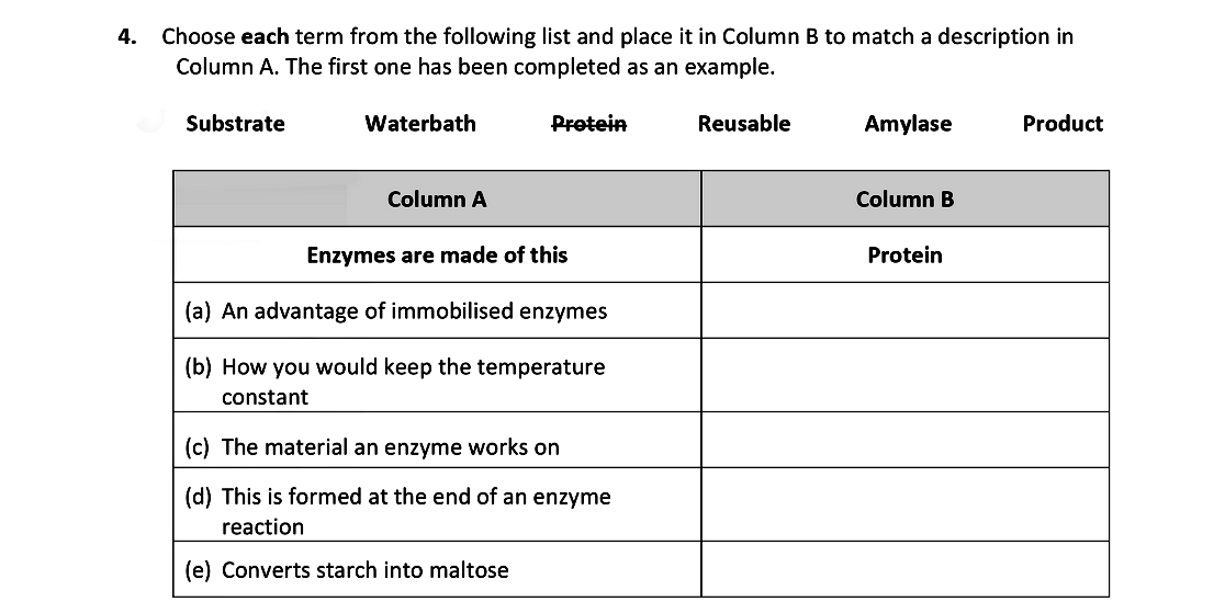Choose-each-term-from-the-following-list-and-place-it-in-Column-B-to-match-a-description-in-Column-A-Leaving Cert Biology-Question 4-2018.png