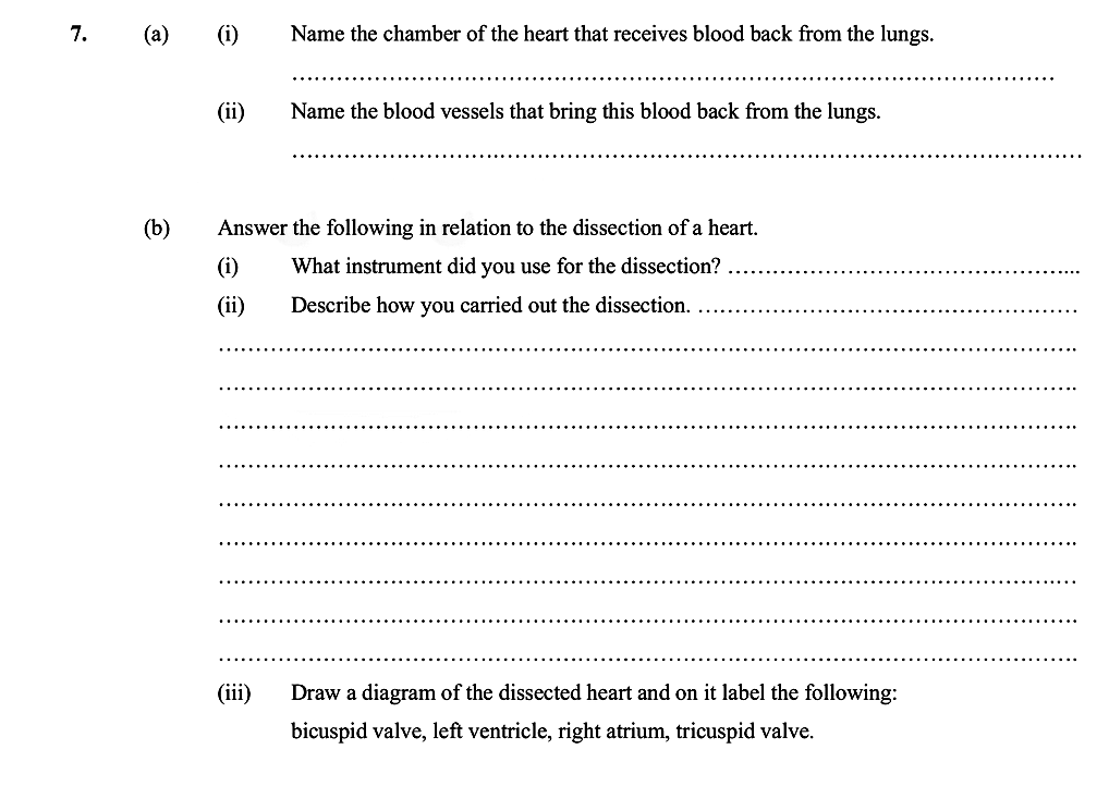 7.-(a)---(i)-Name-the-chamber-of-the-heart-that-receives-blood-back-from-the-lungs-Leaving Cert Biology-Question 7-2006.png