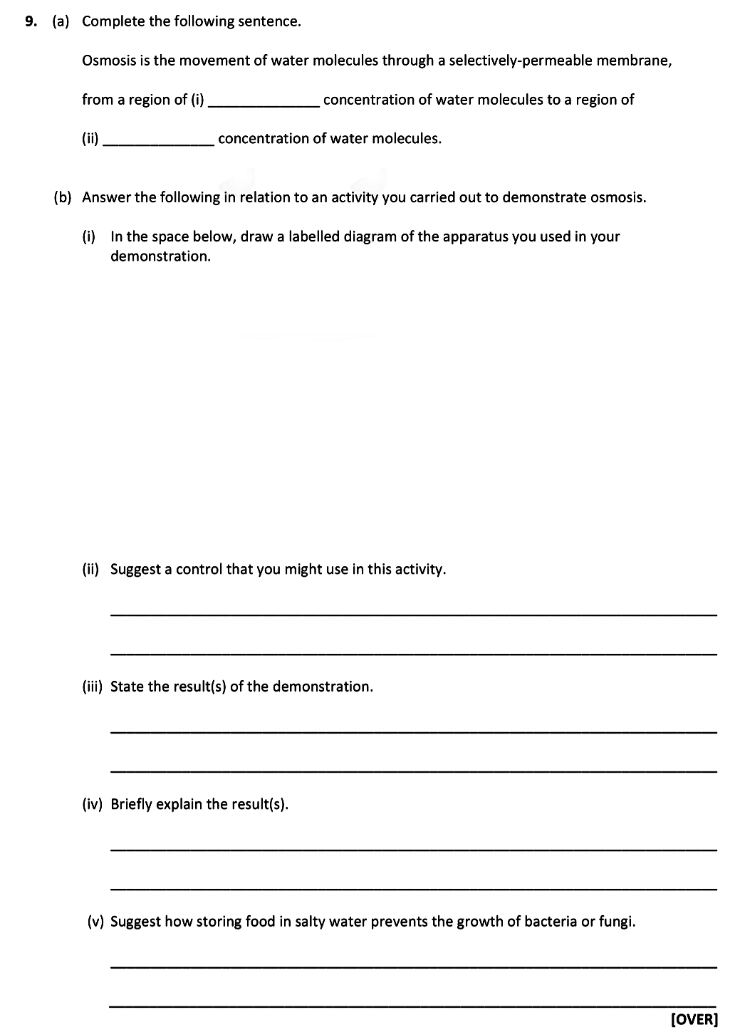 Complete-the-following-sentence-Leaving Cert Biology-Question 9-2017.png