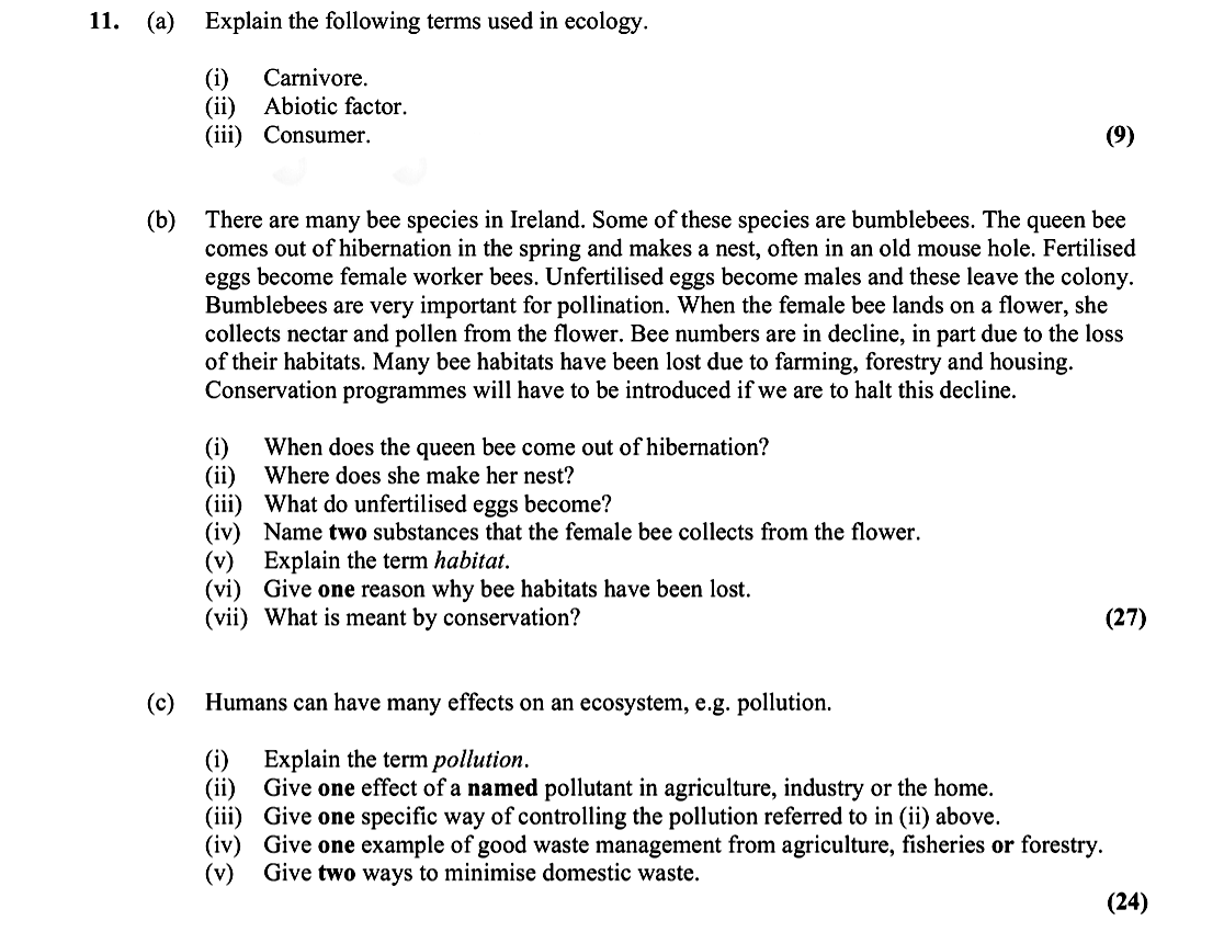 Explain-the-following-terms-used-in-ecology-Leaving Cert Biology-Question 11-2016.png