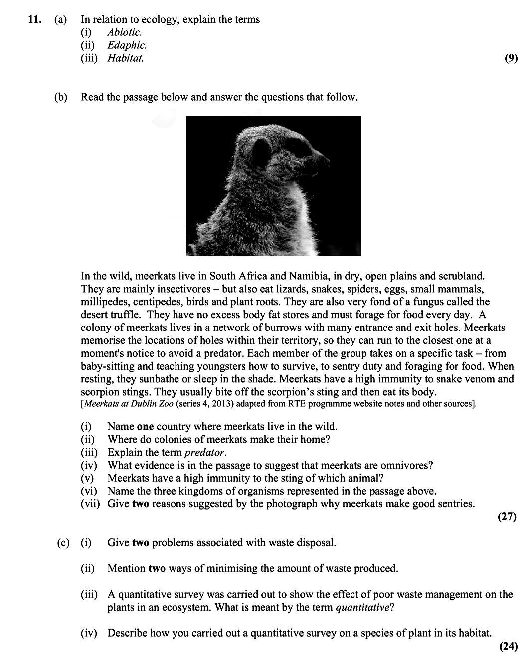 In-relation-to-ecology,-explain-the-terms--(i)-Abiotic-Leaving Cert Biology-Question 11-2014.png
