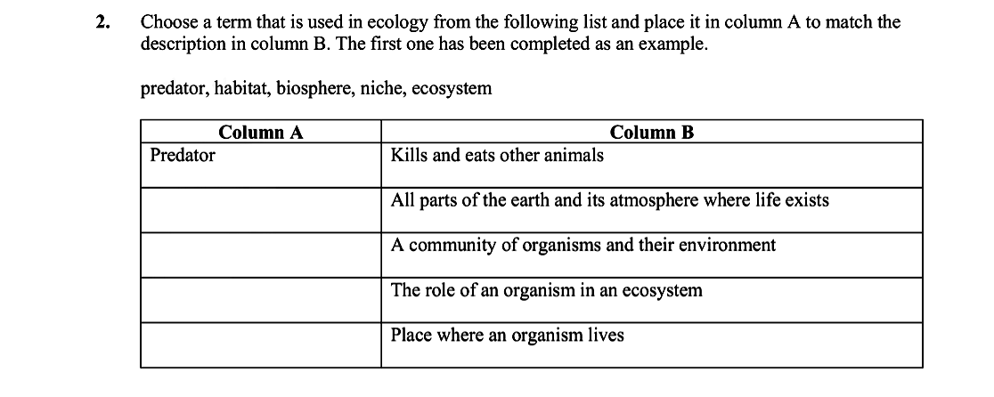 Choose-a-term-that-is-used-in-ecology-from-the-following-list-and-place-it-in-column-A-to-match-the-description-in-column-B-Leaving Cert Biology-Question 2-2007.png