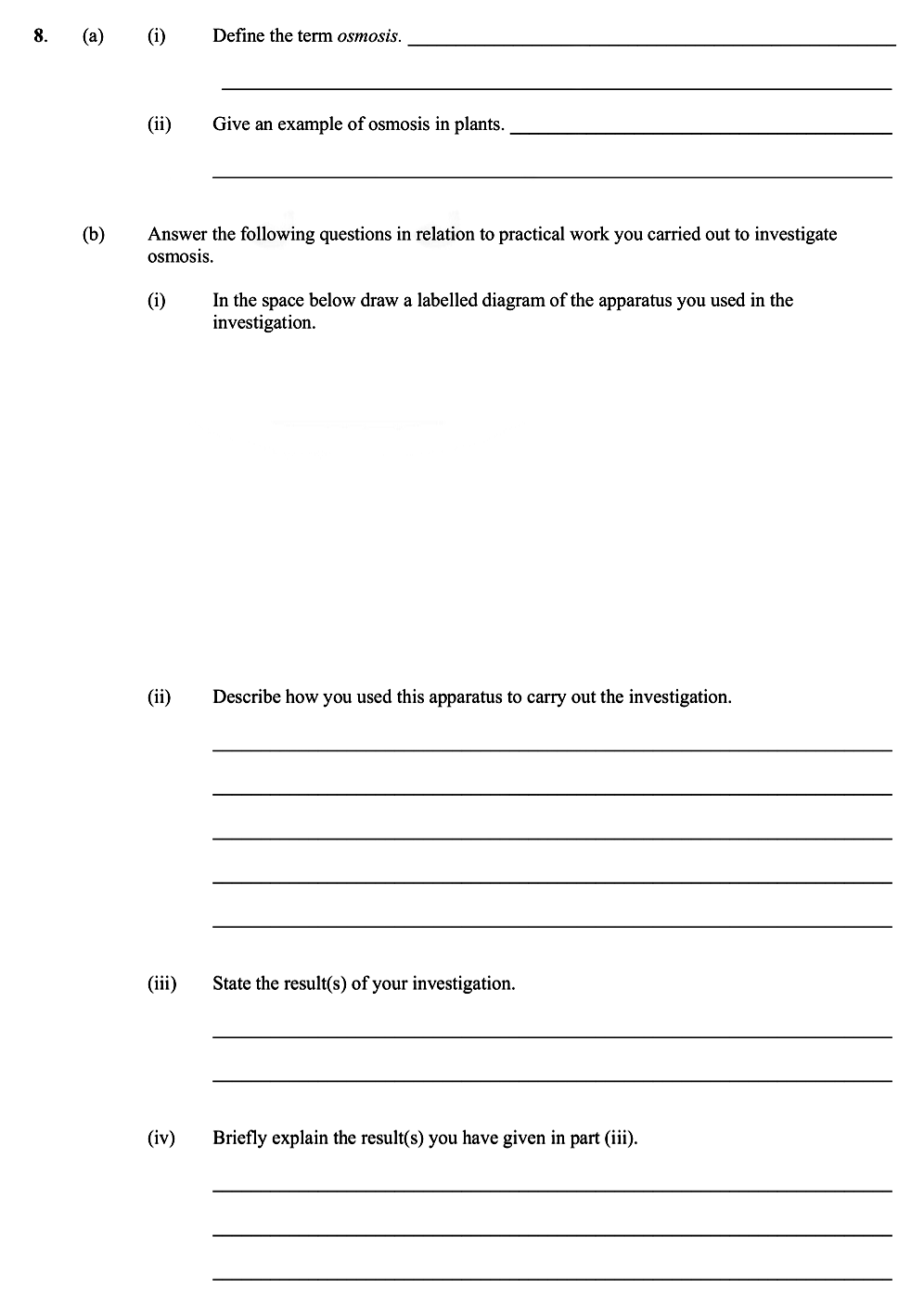 (a)---(i)-Define-the-term-osmosis-Leaving Cert Biology-Question 8-2009.png