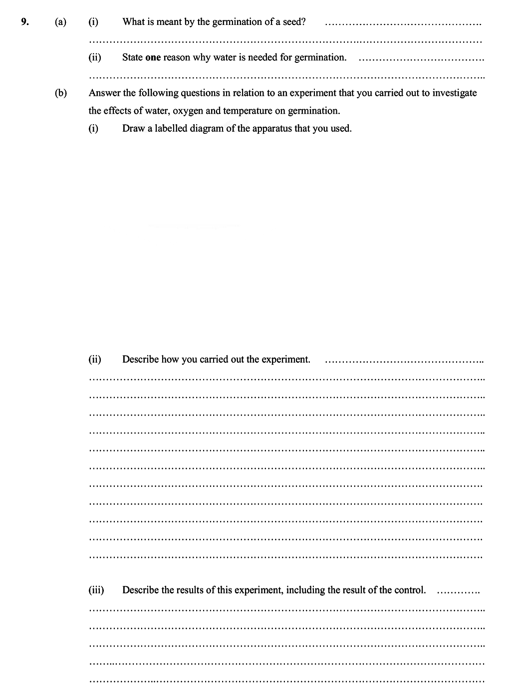 (a)-(i)-What-is-meant-by-the-germination-of-a-seed?--Germination-refers-to-the-process-by-which-a-seed-develops-into-a-new-plant-Leaving Cert Biology-Question 9-2005.png