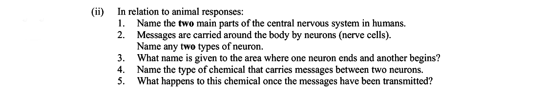 In-relation-to-animal-responses:-1-Leaving Cert Biology-Question ii-2012.png